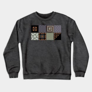 Winter Farmhouse Quilt Blocks Crewneck Sweatshirt